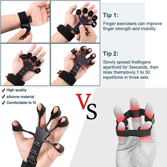 Gripster strengthener finger stretcher hand gripper