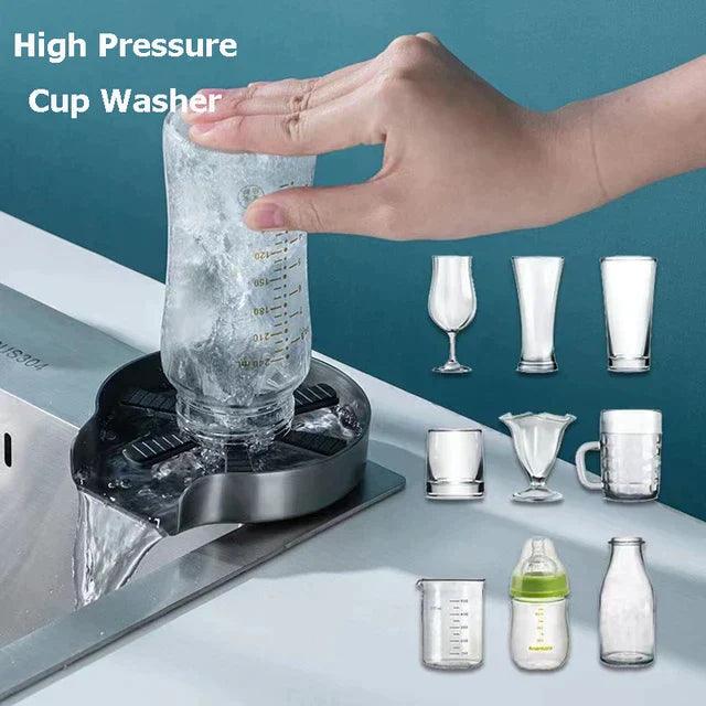 Glass Rinser, Faucet Glass Washer Cleaner Bar Bottle Washer Wash Cup Tool for Kitchen