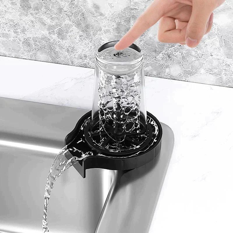 Glass Rinser, Faucet Glass Washer Cleaner Bar Bottle Washer Wash Cup Tool for Kitchen