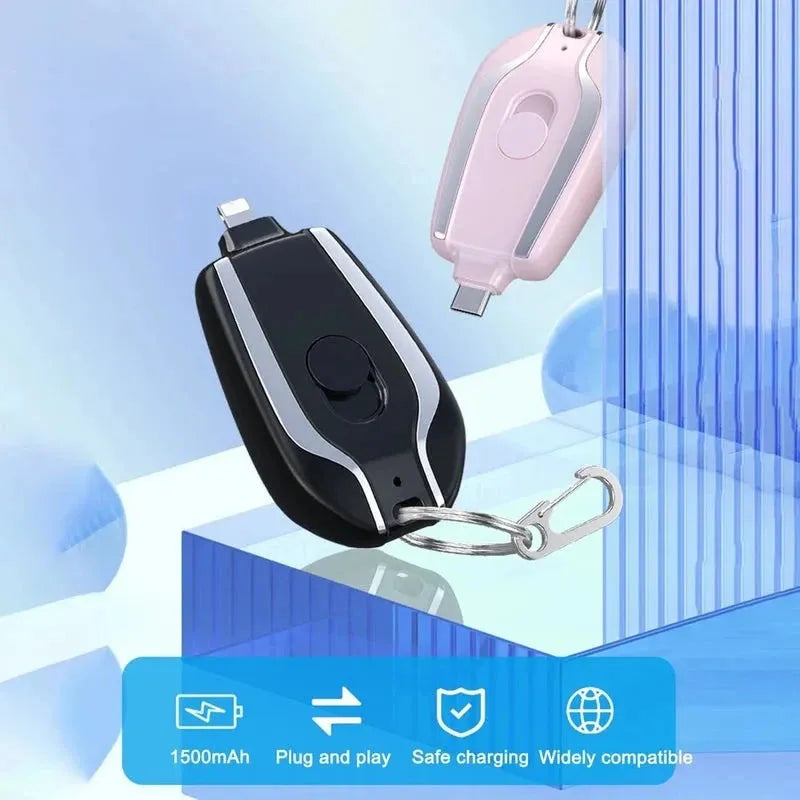 Mini Keychain Power Bank 1500Mah