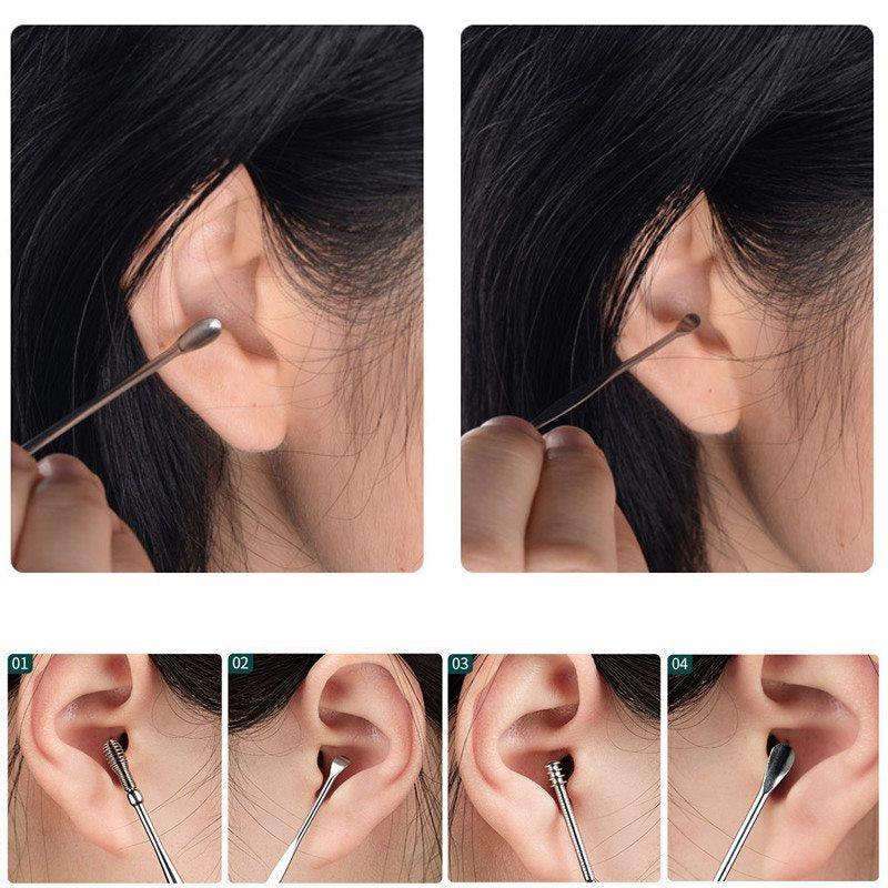 6pcs Set Stainless Steel Earwax Picking Tool