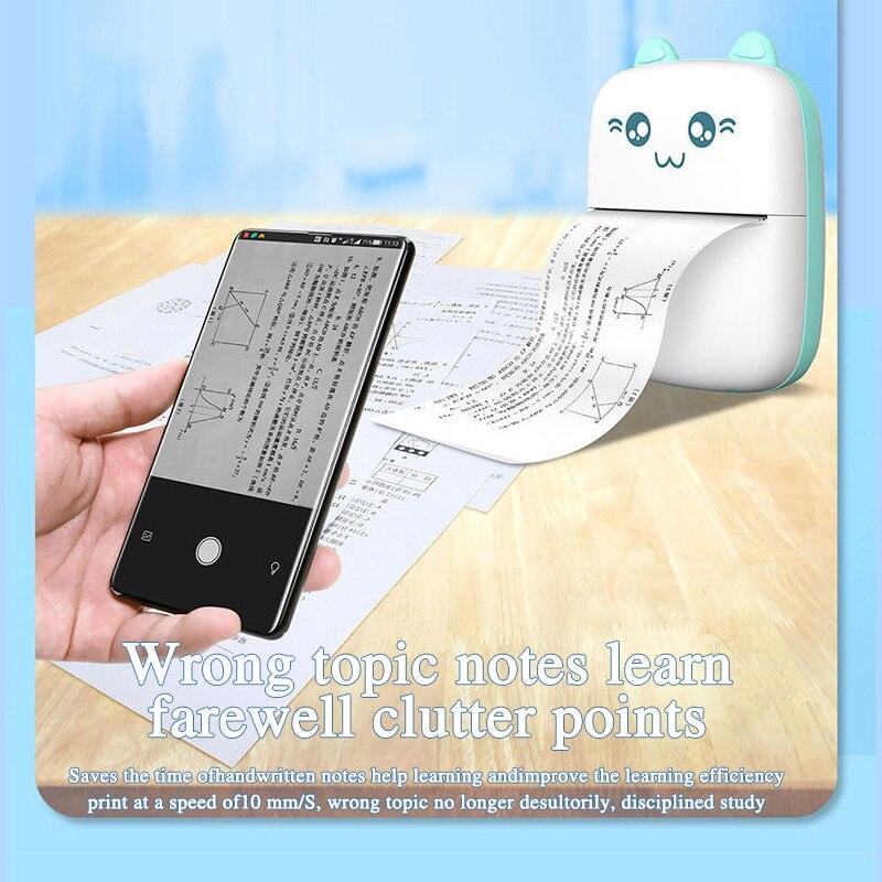 Portable Mini Bluetooth WiFi Printer Mobile Phone Photo