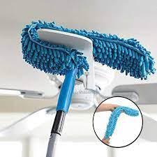 Microfiber Duster Extendable With 2m Extra Long Handle, Bendable Head, Washable Feather Dusters For Cleaning Ceilings Fans